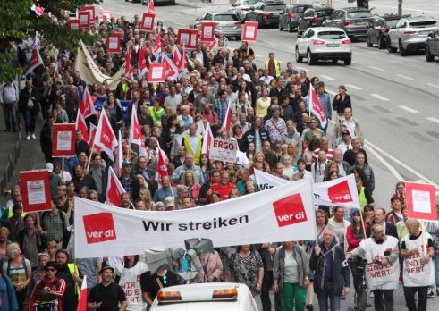 Streik 2017 in Hamburg (Bild: Alexandra Luerssen)