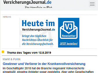 Mobilversion VersicherungsJournal (Bild: VersicherungsJournal)